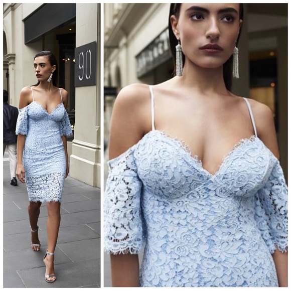 Bardot Karlie Cold Shoulder Lace Dress - Picture 5 of 16